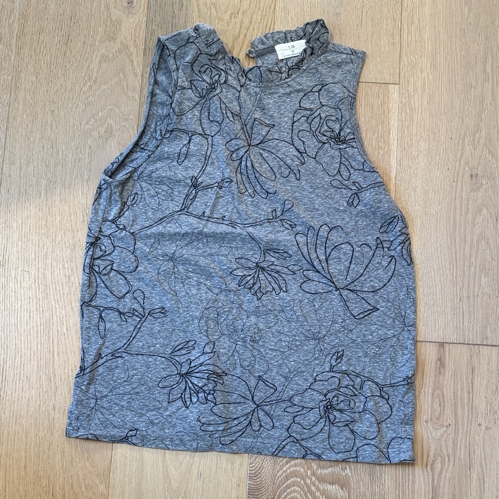 Anthropologie T.La Gray Floral Women’s Sleeveless Top size xs